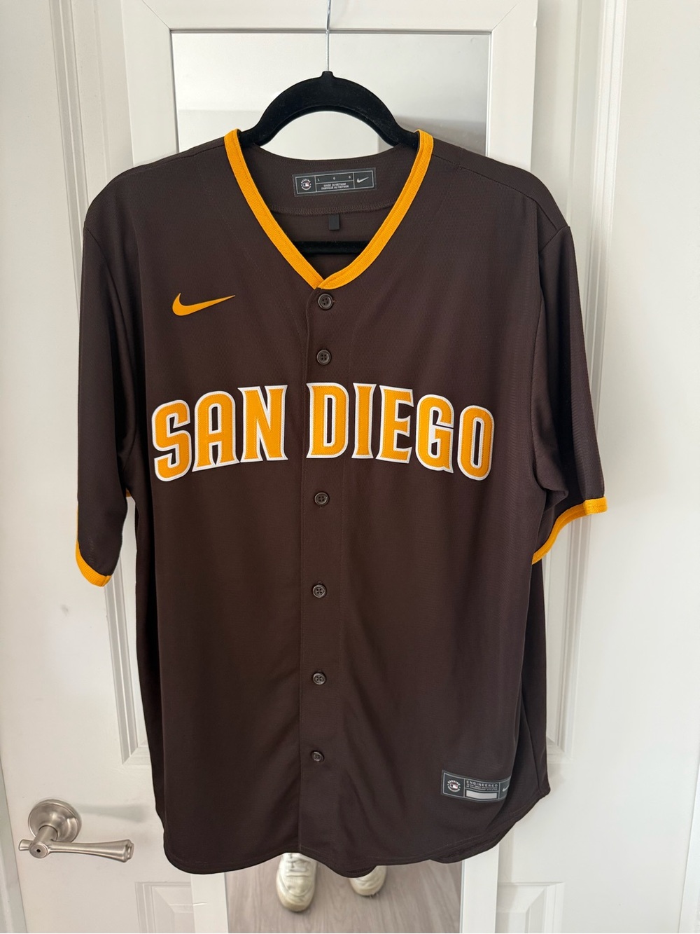 Nike San Diego Padres Juan Soto #22 Road Baseball Jersey Brown Men’s L - Picture 2 of 6